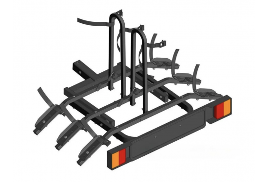 Велобагажник на фаркоп для перевозки 3-х велосипедов