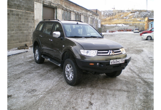 Бампер силовой передний Вездеходофф для Mitsubishi Pajero Sport 2008-2017