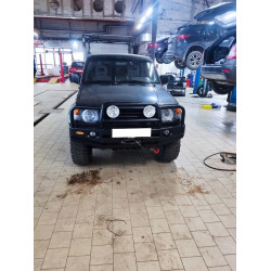 Бампер силовой передний Вездеходофф для Mitsubishi Pajero II с кенгурином