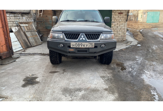 Бампер силовой передний Вездеходофф для Mitsubishi Pajero Sport 1996-2009
