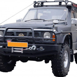Бампер силовой передний Вездеходофф для Nissan Patrol/Safari Y60 с кенгурином