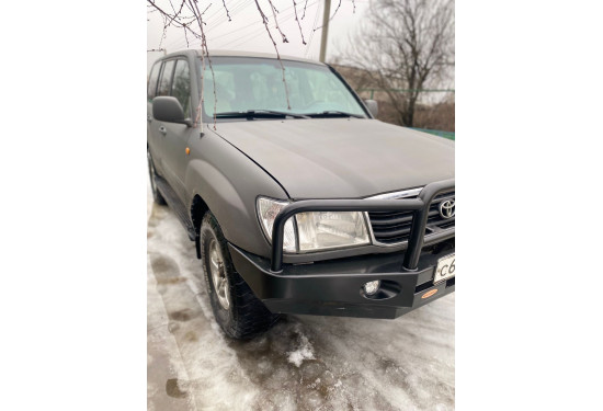 Бампер силовой передний Вездеходофф для Toyota Land Cruiser 100 VX с кенгурином