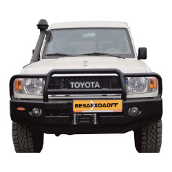 Бампер силовой передний Вездеходофф для Toyota Land Cruiser 78 2007+ с кенгурином