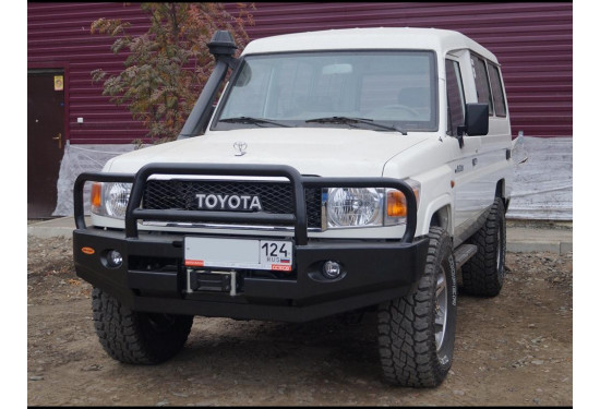 Бампер силовой передний Вездеходофф для Toyota Land Cruiser 78 2007+ с кенгурином