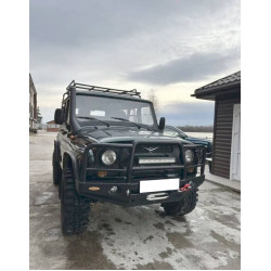 Бампер силовой передний Вездеходофф для УАЗ Хантер с кенгурином