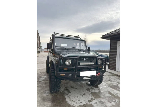 Бампер силовой передний Вездеходофф для УАЗ Хантер с кенгурином