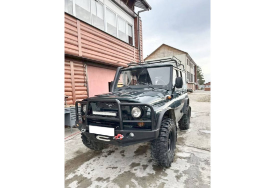 Бампер силовой передний Вездеходофф для УАЗ Хантер с кенгурином