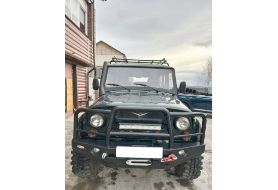 Бампер силовой передний Вездеходофф для УАЗ Хантер с кенгурином