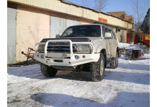 Бампер силовой передний Вездеходофф для Toyota 4Runner/Surf (180/185) с кенгурином