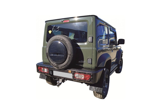 Бампер силовой задний Вездеходофф для Suzuki Jimny 2018+ с квадратом под фаркоп