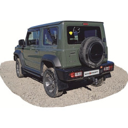 Бампер силовой задний Вездеходофф для Suzuki Jimny 2018+ с квадратом под фаркоп