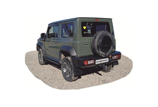 Бампер силовой задний Вездеходофф для Suzuki Jimny 2018+ с квадратом под фаркоп
