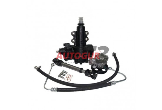 Комплект замены системы ГУР "Delphi" на "YuBei" для УАЗ 3163 Патриот 2008-2012 (механизм, насос, карданчик, шланги, штуцера)