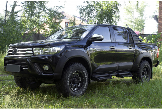 Расширители арок для Toyota Hilux 2015-2020 (без сверления крыла)