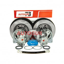 Задние дисковые тормоза для УАЗ с военными мостами под гражданскую ступицу (суппорт ГАЗ)