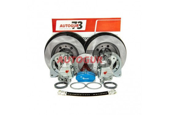 Задние дисковые тормоза для УАЗ с военными мостами под гражданскую ступицу (суппорт ГАЗ)