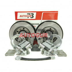 Задние дисковые тормоза для УАЗ с военными мостами (суппорт ВАЗ)