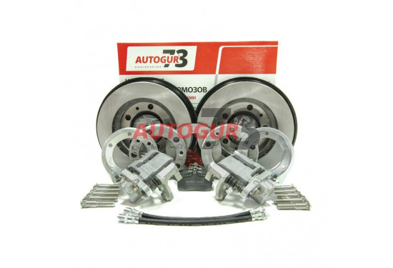 Задние дисковые тормоза для УАЗ с военными мостами (суппорт ВАЗ)