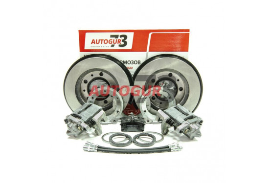 Задние дисковые тормоза для УАЗ с военными мостами под гражданскую ступицу (суппорт ВАЗ)