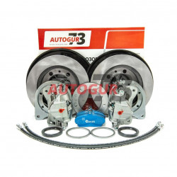 Передние дисковые тормоза для УАЗ с военными мостами под гражданскую ступицу (суппорт ГАЗ)