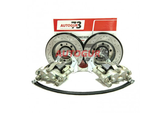 Передние перфорированные дисковые тормоза для УАЗ с "гражданскими" мостами (суппорт УАЗ)