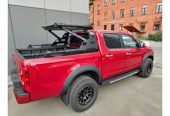 Защитная дуга с багажником в кузов пикапа Mitsubishi L200, Toyota Hilux, Changan Hunter, JAC T6 и др.