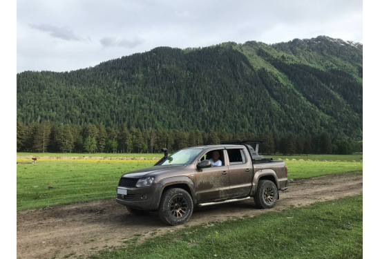 Защитная дуга с багажником в кузов пикапа Mitsubishi L200, Toyota Hilux, Changan Hunter, JAC T6 и др.