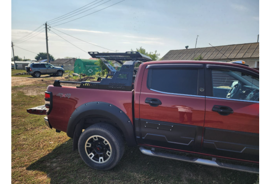 Защитная дуга с багажником в кузов пикапа Mitsubishi L200, Toyota Hilux, Changan Hunter, JAC T6 и др.