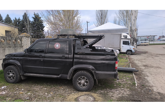 Защитная дуга с багажником в кузов пикапа Mitsubishi L200, Toyota Hilux, Changan Hunter, JAC T6 и др.