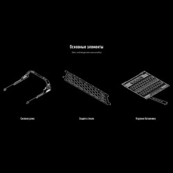 Защитная дуга с багажником в кузов пикапа Mitsubishi L200, Toyota Hilux, Changan Hunter, JAC T6 и др.