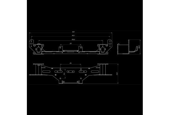Площадка под лебёдку в штатный бампер TANK 300