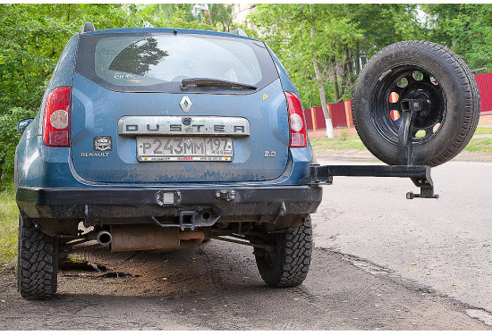 Бампер силовой задний АМЗ для Renault Duster