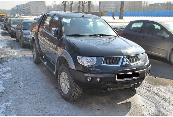 Бампер силовой передний АМЗ для Mitsubishi L200 IV 2006-2016