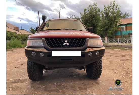 Бампер силовой передний АМЗ для Mitsubishi Montero Sport/Pajero Sport 1996-2009