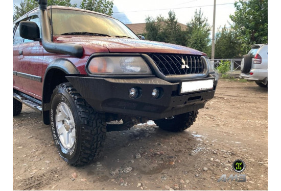 Бампер силовой передний АМЗ для Mitsubishi Montero Sport/Pajero Sport 1996-2009