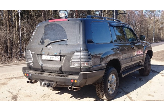 Бампер силовой задний АМЗ для Toyota Land Cruiser 100 / Lexus LX470