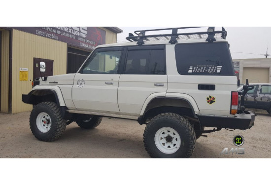 Бампер силовой задний АМЗ для Toyota Land Cruiser Prado 78 / Toyota Land Cruiser 76 2007+ (длинная база)