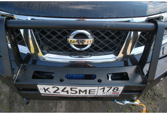 Бампер силовой передний АМЗ для Nissan Pathfinder R51/Navara D40 2004-2014