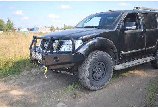 Бампер силовой передний АМЗ для Nissan Pathfinder R51/Navara D40 2004-2014