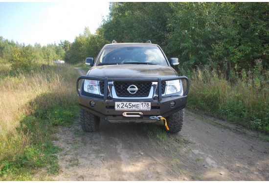 Бампер силовой передний АМЗ для Nissan Pathfinder R51/Navara D40 2004-2014