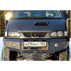 Бампер силовой передний АМЗ для Mitsubishi Delica 1994-2007