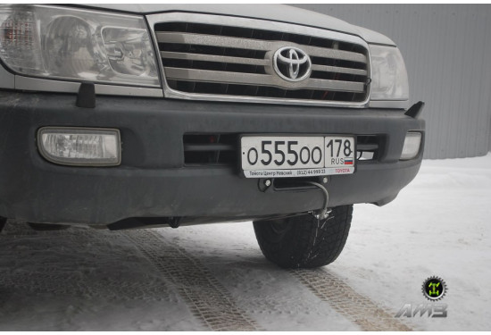 Площадка под лебёдку АМЗ в штатный бампер Toyota Land Cruiser 105