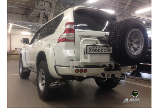 Бампер силовой задний АМЗ для Toyota Land Cruiser Prado 150 2009-2023