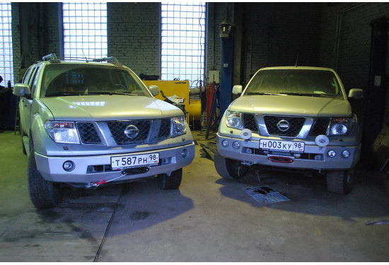 Бампер силовой передний АМЗ для Nissan Pathfinder R51/Navara D40 2004-2014