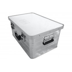 Алюминиевый ящик РИФ усиленный с замком 585х385х262 мм (ДхШхВ)