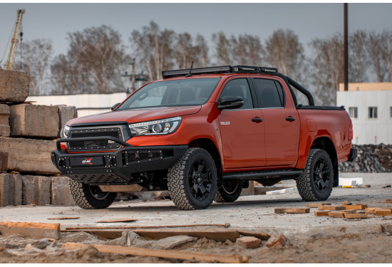 Бампер силовой передний BMS ALFA для Toyota Hilux REVO Exclusive 2018-2020