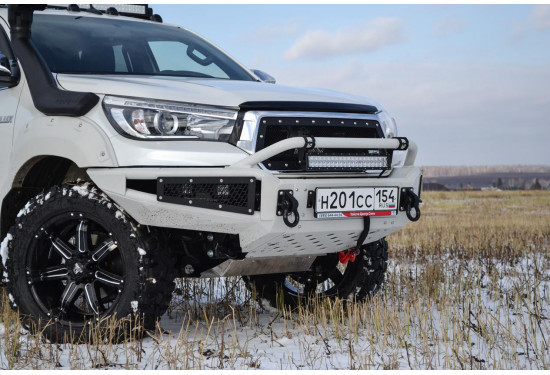 Бампер силовой передний BMS ALFA для Toyota Hilux REVO Exclusive 2018-2020