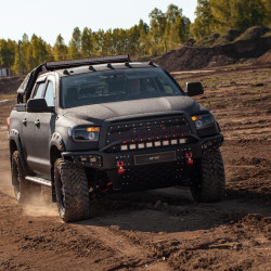 Пороги силовые BMS ALFA для Тойота Тундра Double Cab, Crew Max 2007+