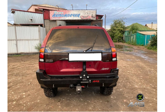 Бампер силовой задний АМЗ для Mitsubishi Montero Sport/Pajero Sport 1996-2009