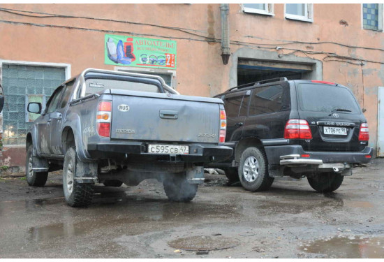 Бампер силовой задний АМЗ для Mazda BT-50 2006-2011